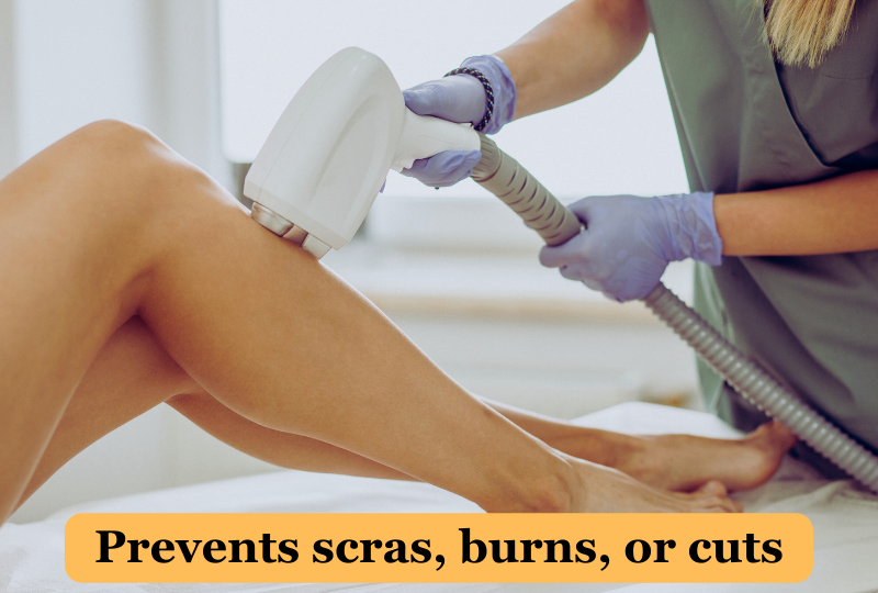 Prevents scras, burns, or cuts