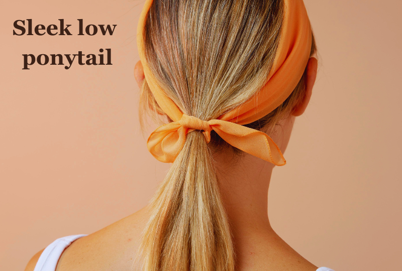 Sleek-low-ponytail