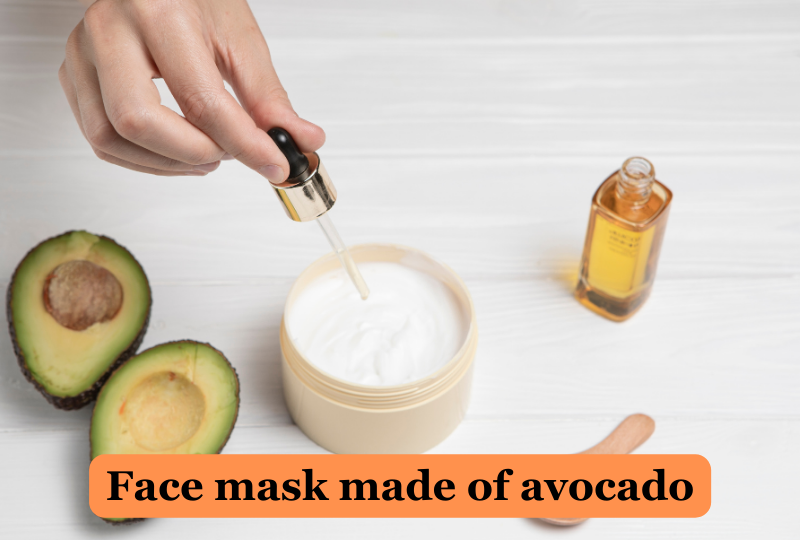 face mask made of avocado